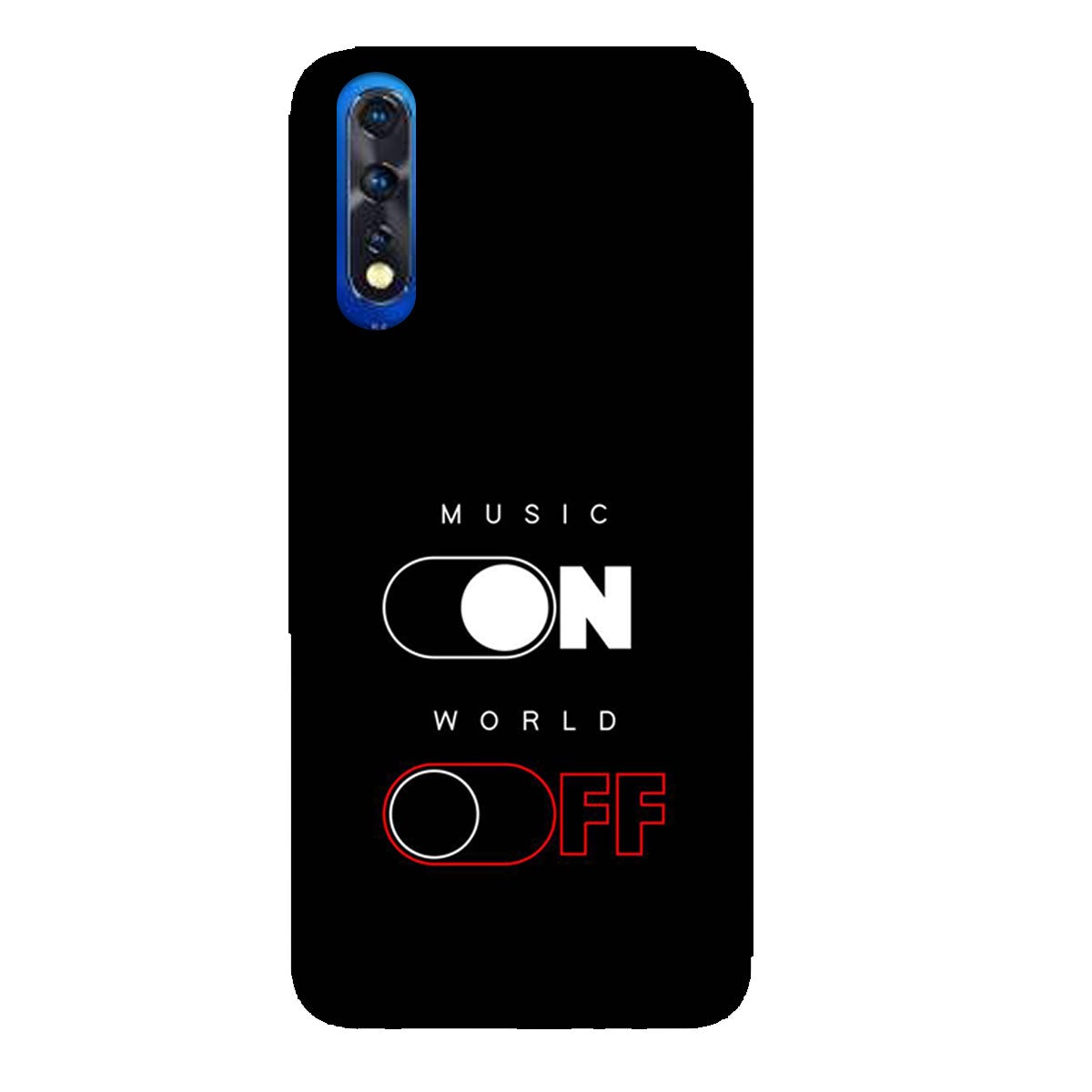 Music On World Off - Mobile Phone Cover - Hard Case - Vivo