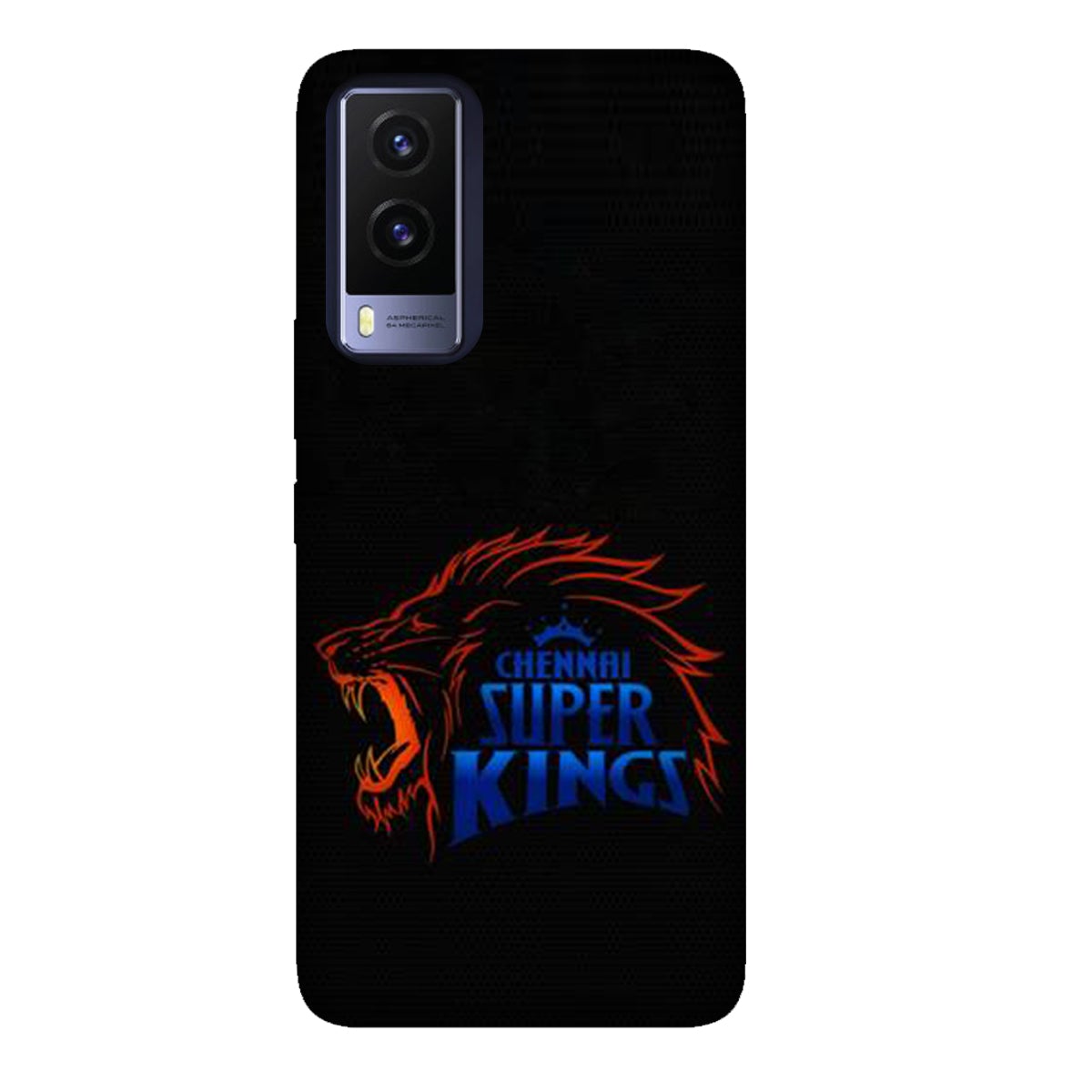 Chennai Super Kings - Black - Mobile Phone Cover - Hard Case - Vivo