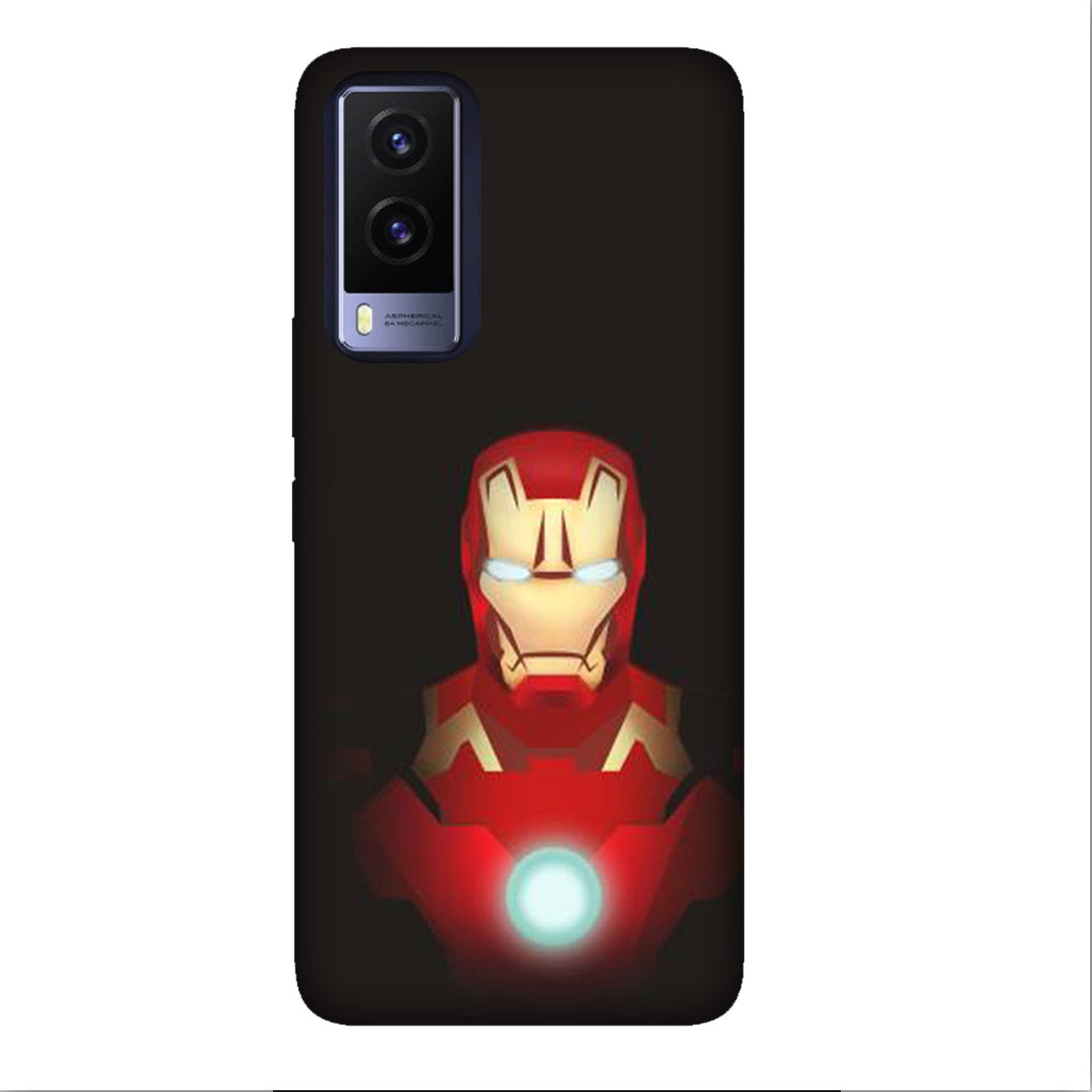 Iron Man - Black - Mobile Phone Cover - Hard Case - Vivo