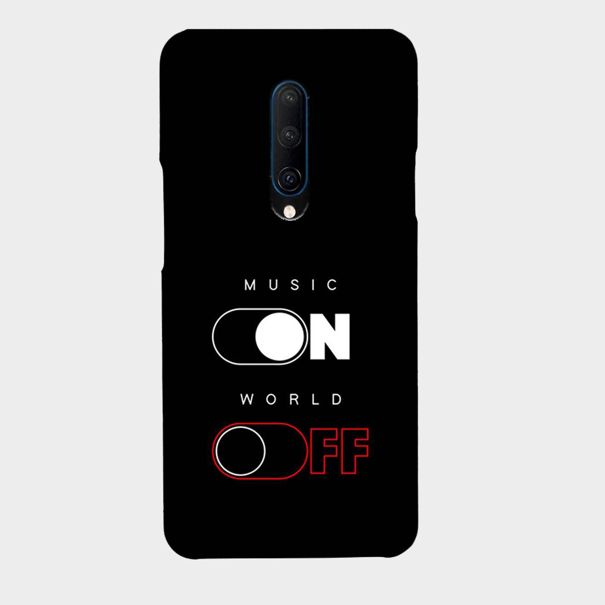 Music On World Off - Mobile Phone Cover - Hard Case - OnePlus