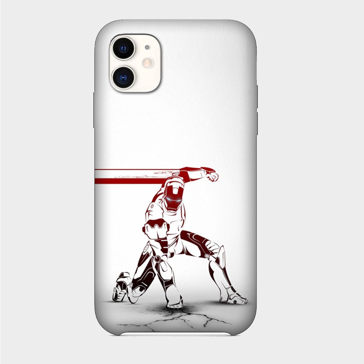 Iron Man - Red & White - Punch - Mobile Phone Cover - Hard Case