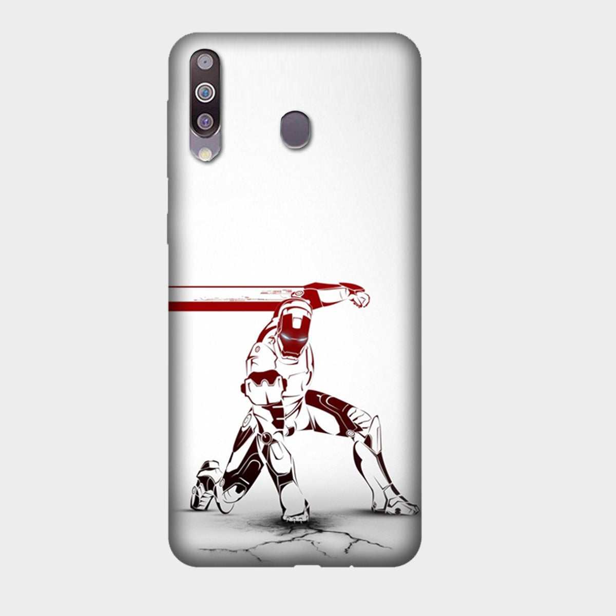 Iron Man - Red & White - Punch - Mobile Phone Cover - Hard Case - Samsung - Samsung