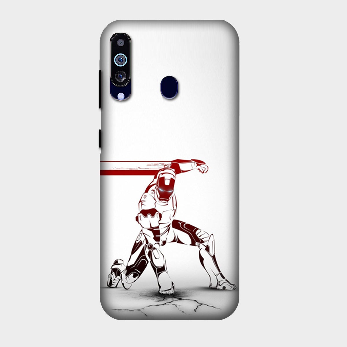 Iron Man - Red & White - Punch - Mobile Phone Cover - Hard Case - Samsung - Samsung