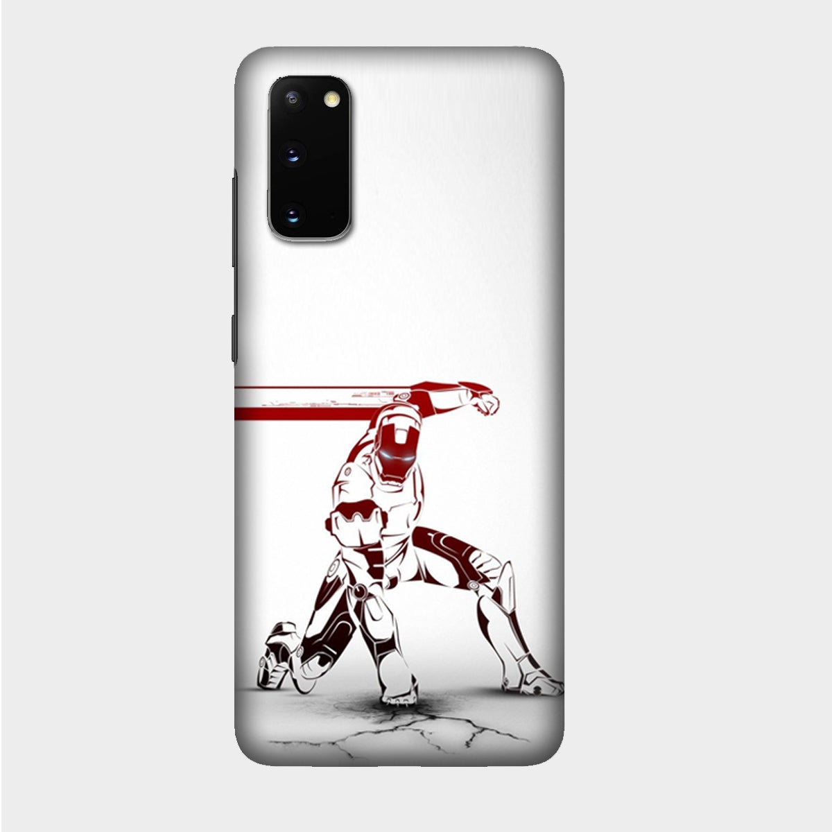 Iron Man - Red & White - Punch - Mobile Phone Cover - Hard Case - Samsung - Samsung