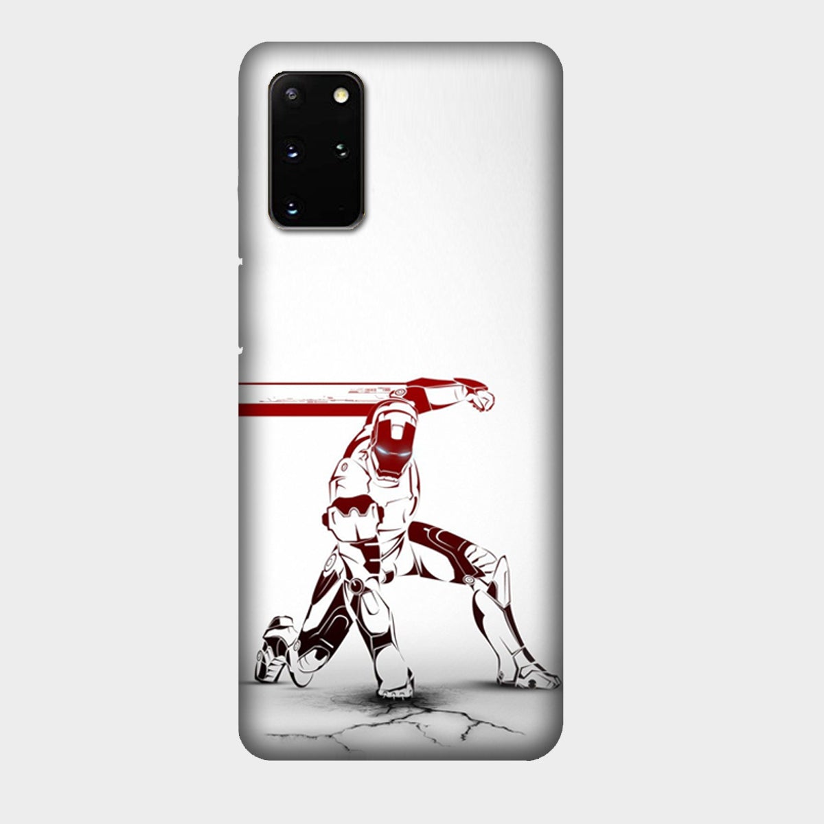 Iron Man - Red & White - Punch - Mobile Phone Cover - Hard Case - Samsung - Samsung