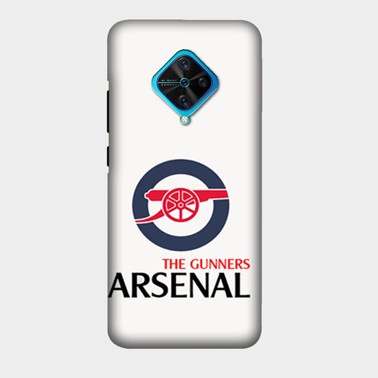 The Gunners - Arsenal FC - White - Mobile Phone Cover - Hard Case - Vivo