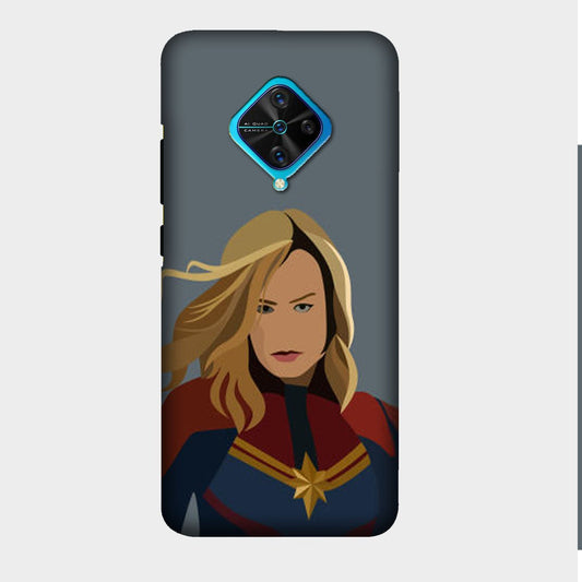 Captain Marvel - Avengers - Brie Larson - Mobile Phone Cover - Hard Case - Vivo