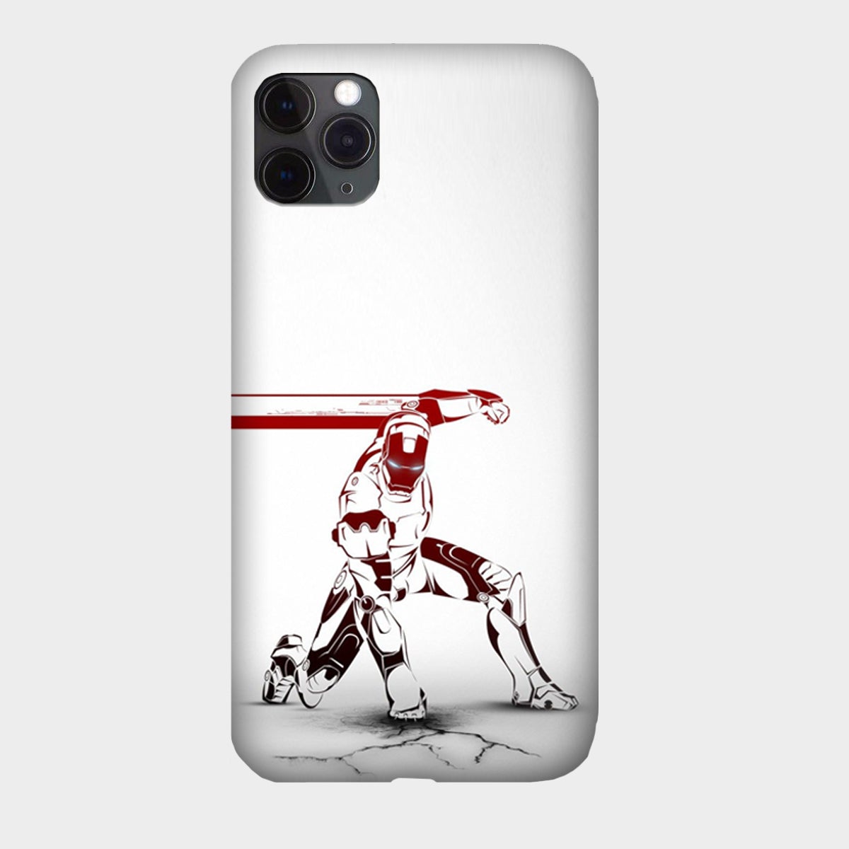 Iron Man - Red & White - Punch - Mobile Phone Cover - Hard Case