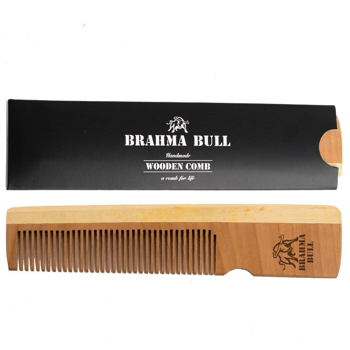 Wooden Beard Comb (Pack of 2) - Brahma Bull - Men's Grooming