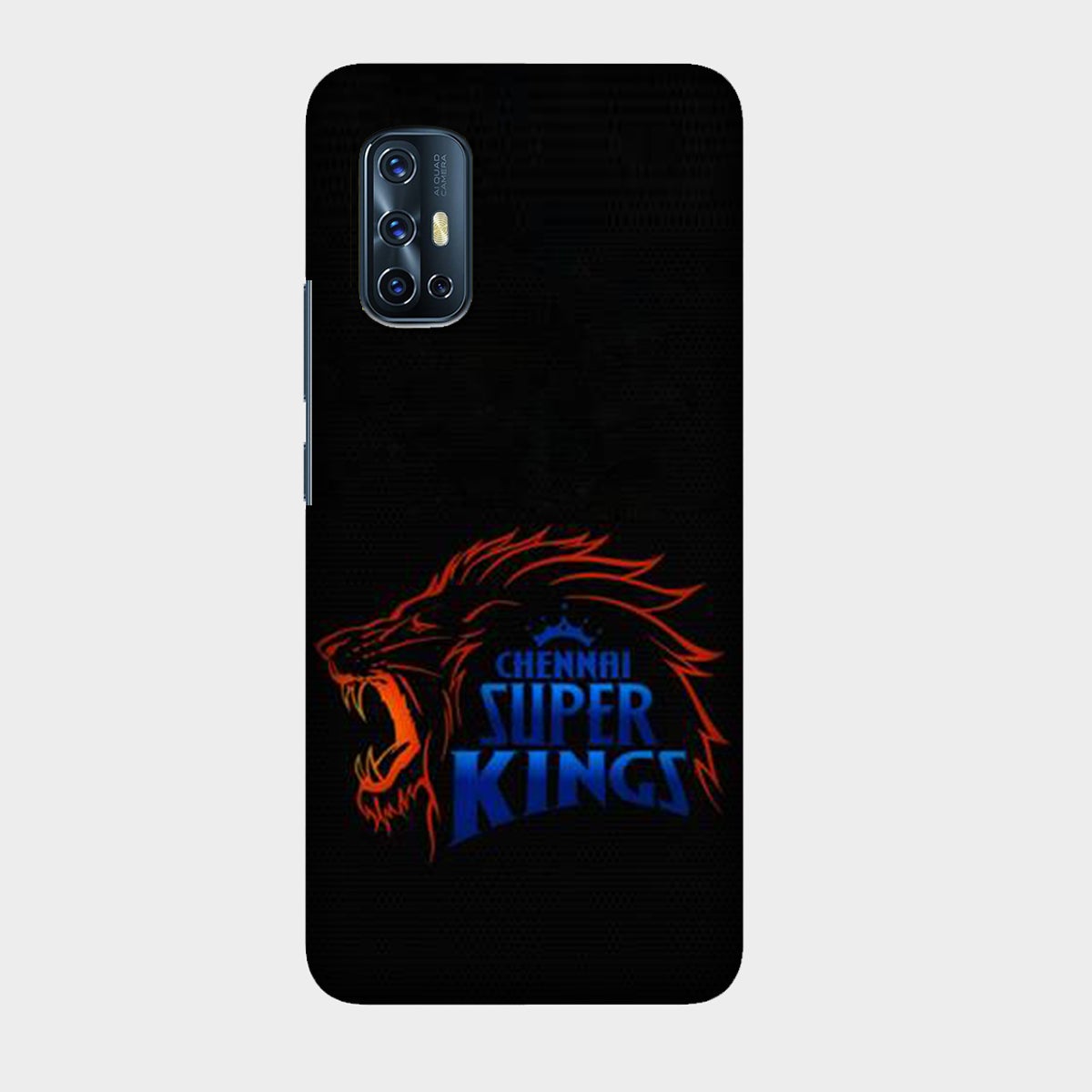 Chennai Super Kings - Black - Mobile Phone Cover - Hard Case - Vivo