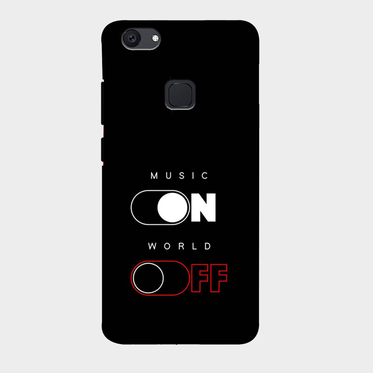 Music On World Off - Mobile Phone Cover - Hard Case - Vivo