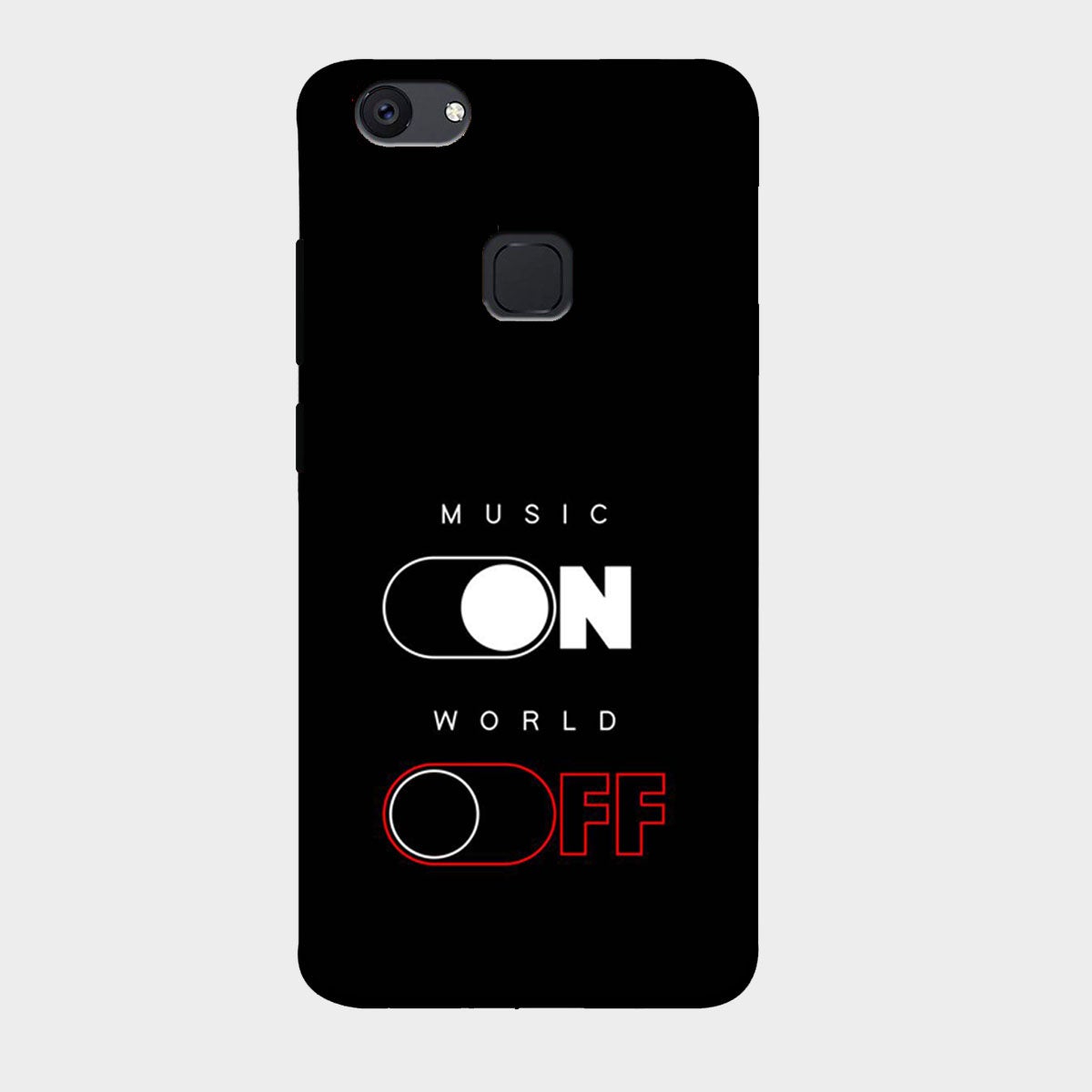 Music On World Off - Mobile Phone Cover - Hard Case - Vivo