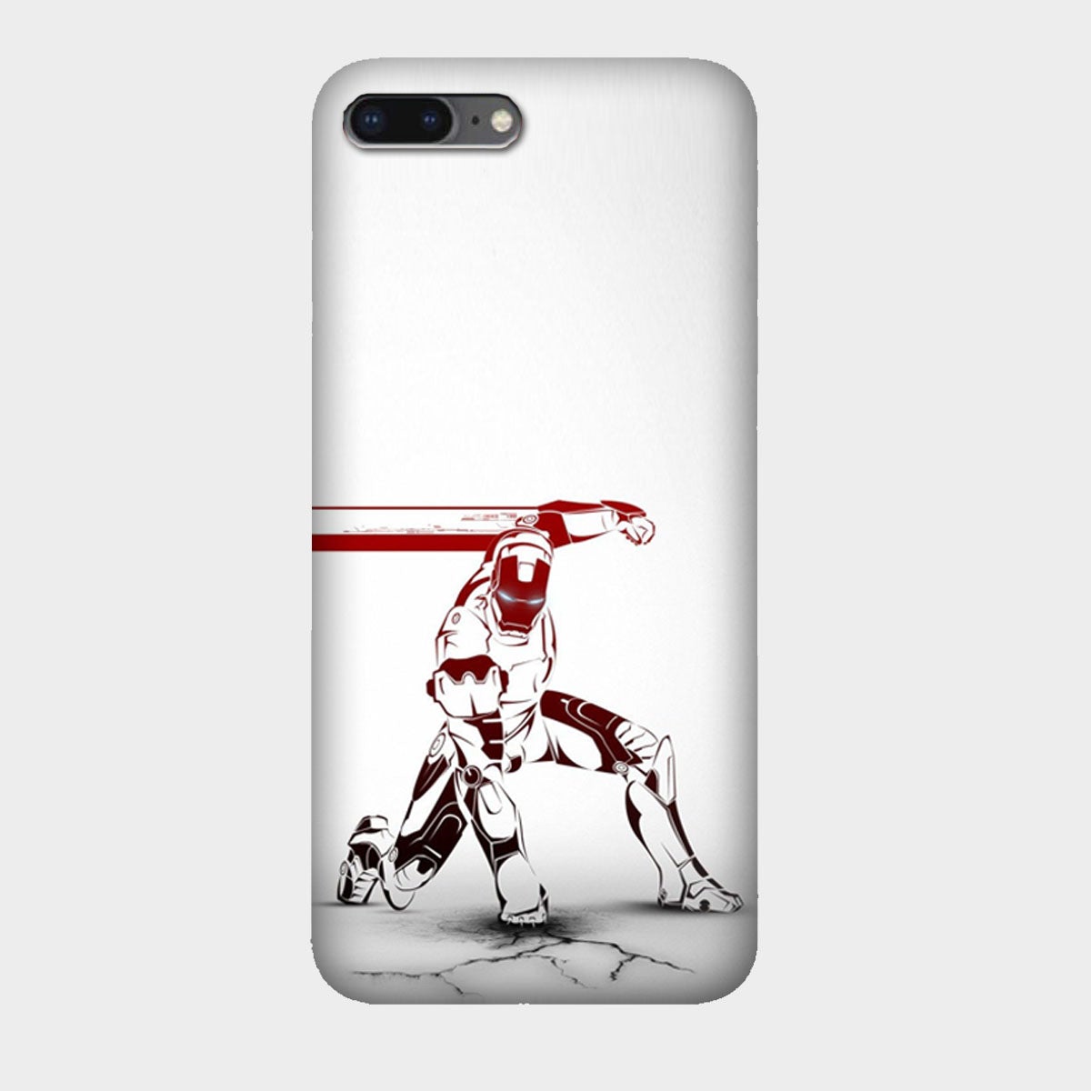 Iron Man - Red & White - Punch - Mobile Phone Cover - Hard Case