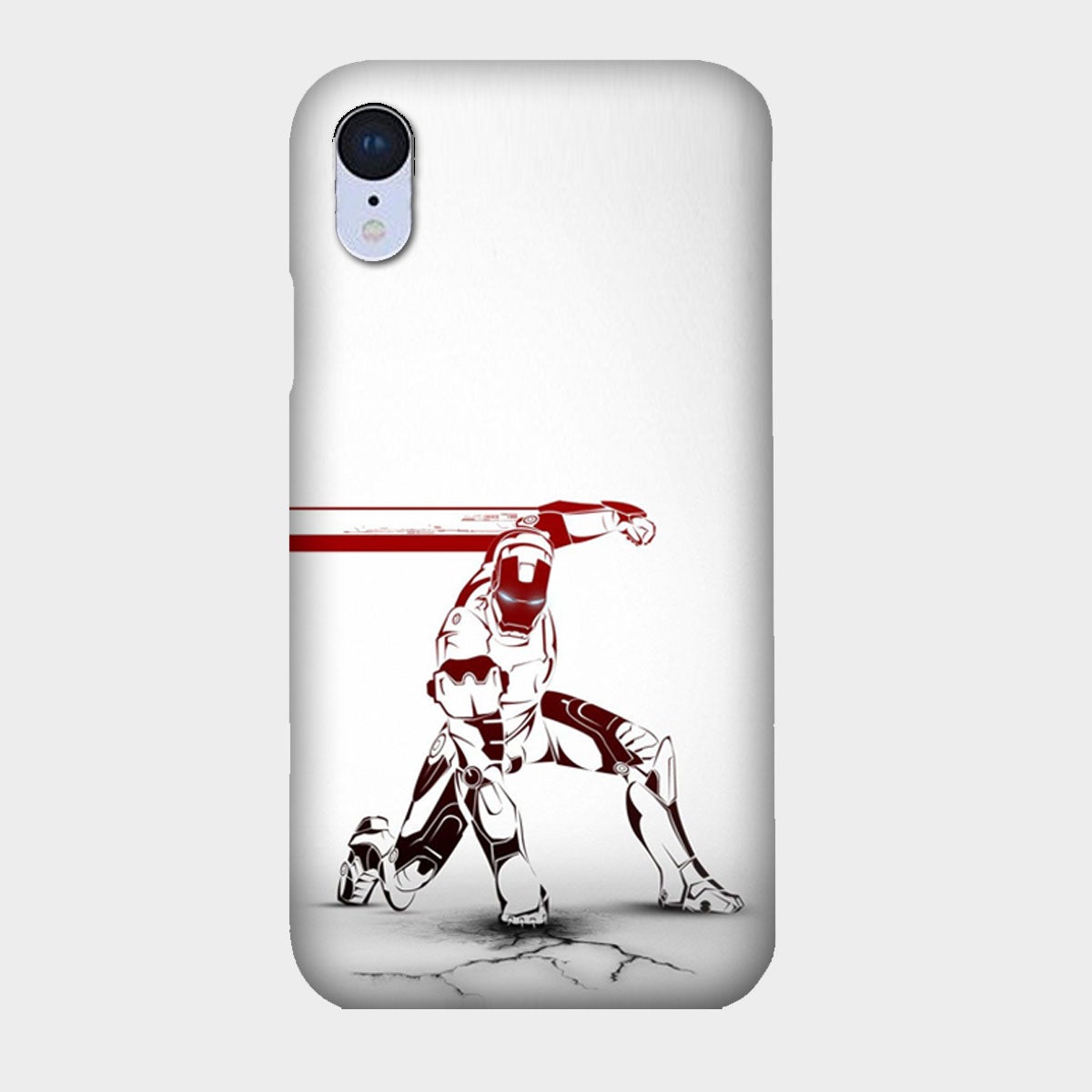 Iron Man - Red & White - Punch - Mobile Phone Cover - Hard Case