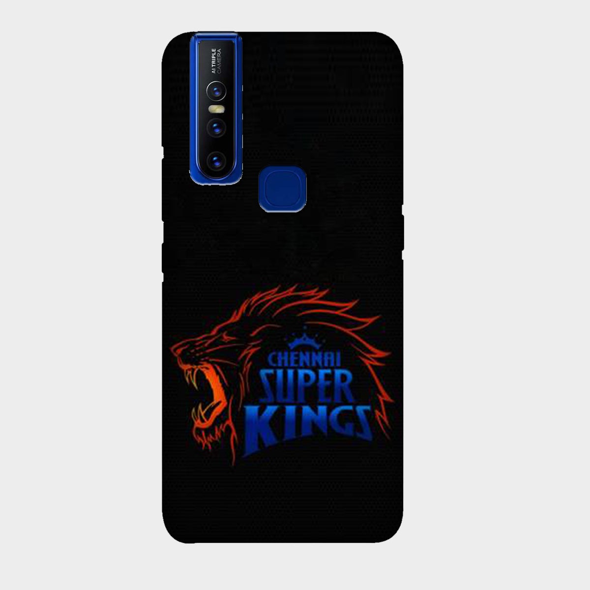 Chennai Super Kings - Black - Mobile Phone Cover - Hard Case - Vivo