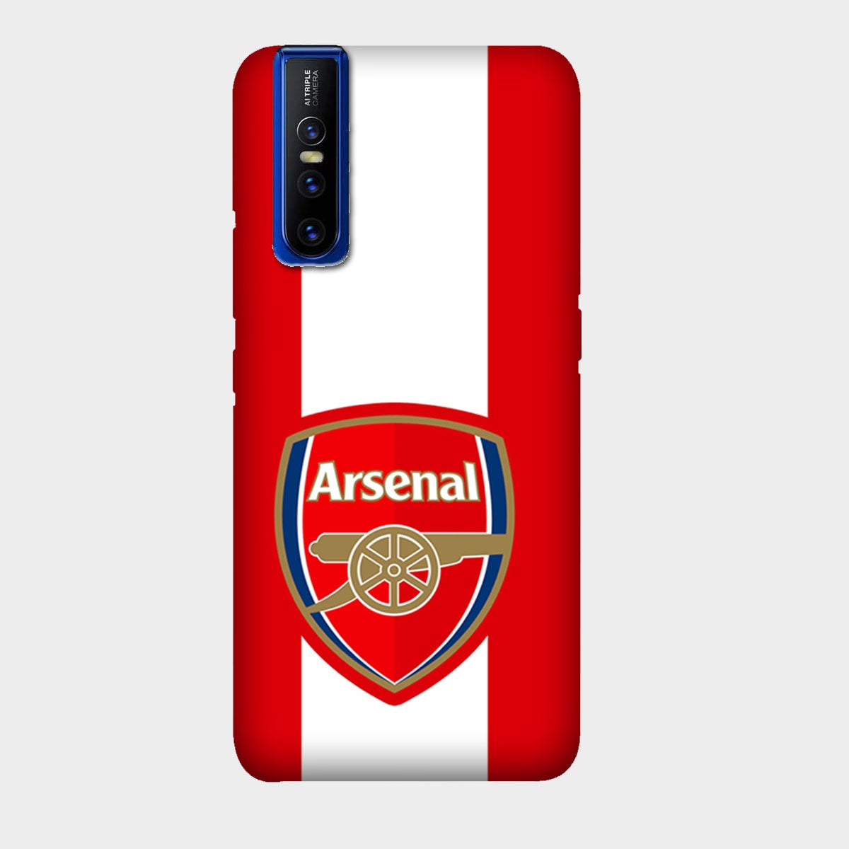 Arsenal FC - Red & White - Mobile Phone Cover - Hard Case - Vivo