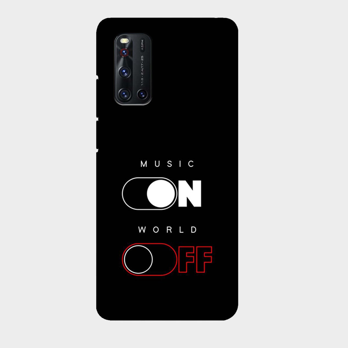 Music On World Off - Mobile Phone Cover - Hard Case - Vivo