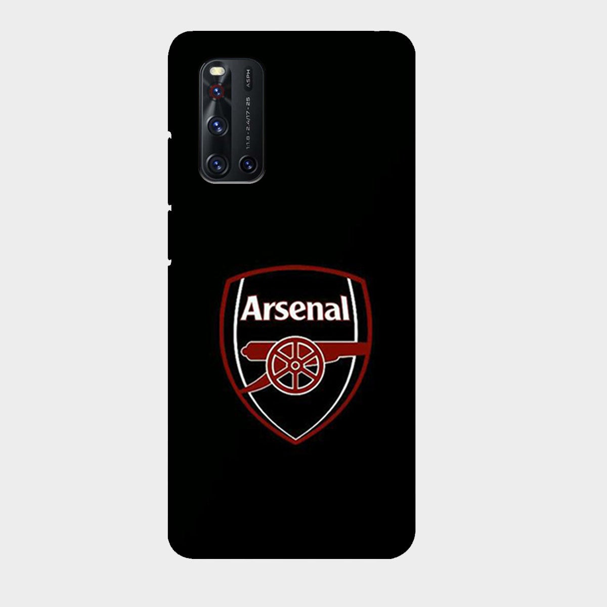 Arsenal - Black - Mobile Phone Cover - Hard Case - Vivo