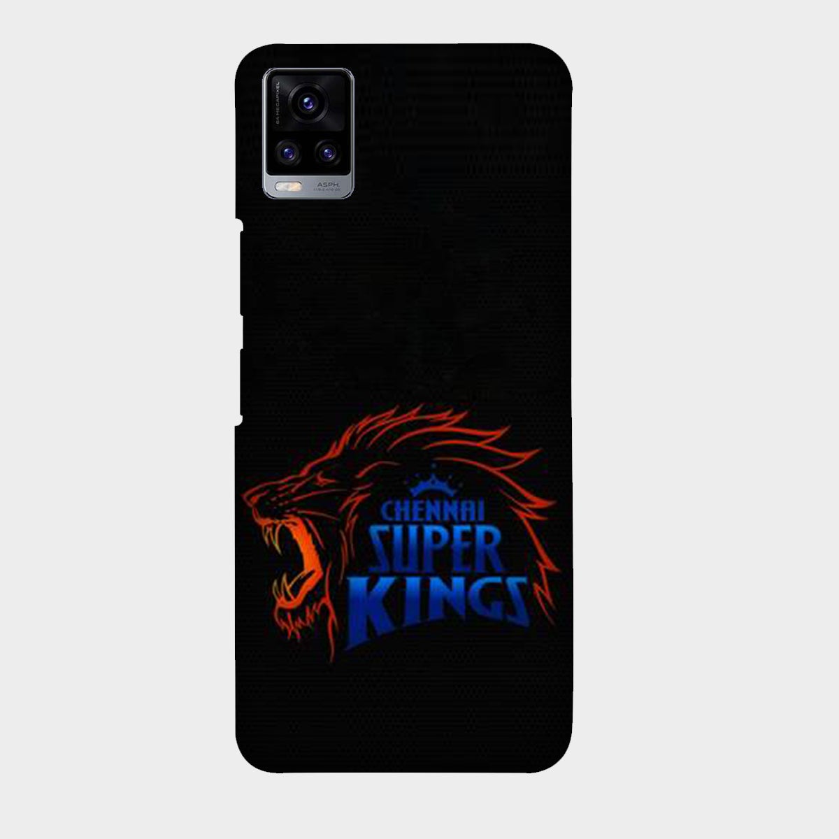 Chennai Super Kings - Black - Mobile Phone Cover - Hard Case - Vivo