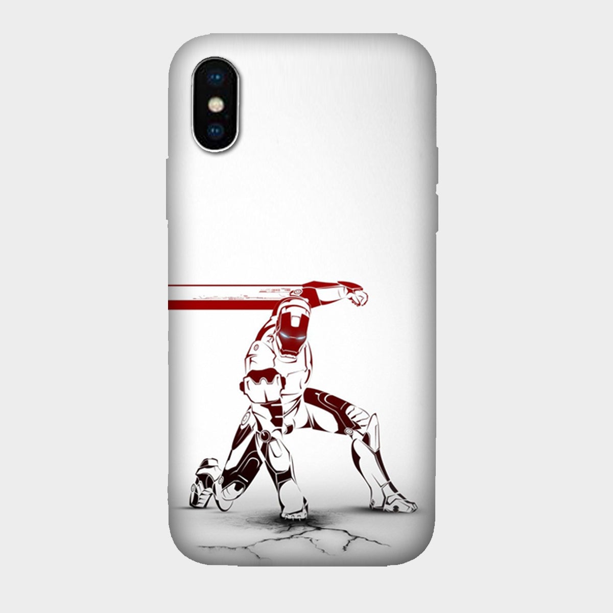 Iron Man - Red & White - Punch - Mobile Phone Cover - Hard Case