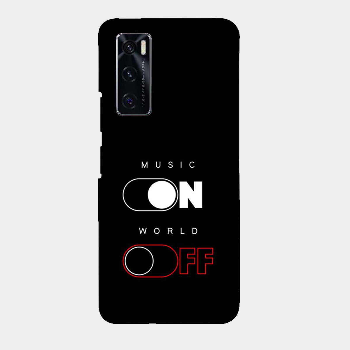 Music On World Off - Mobile Phone Cover - Hard Case - Vivo