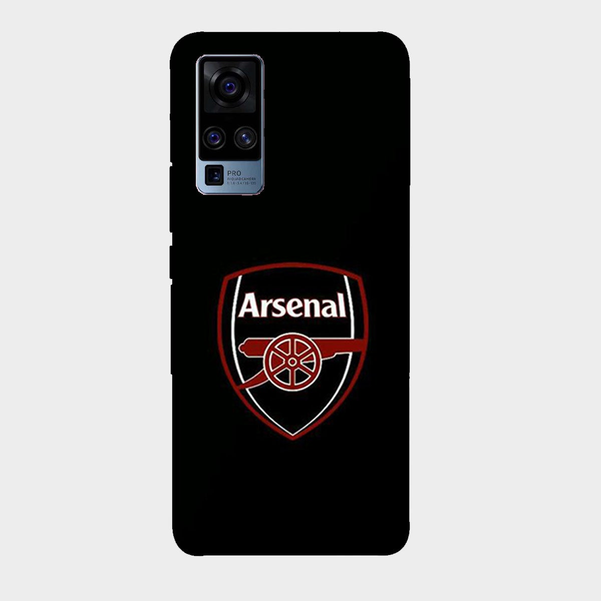 Arsenal - Black - Mobile Phone Cover - Hard Case - Vivo