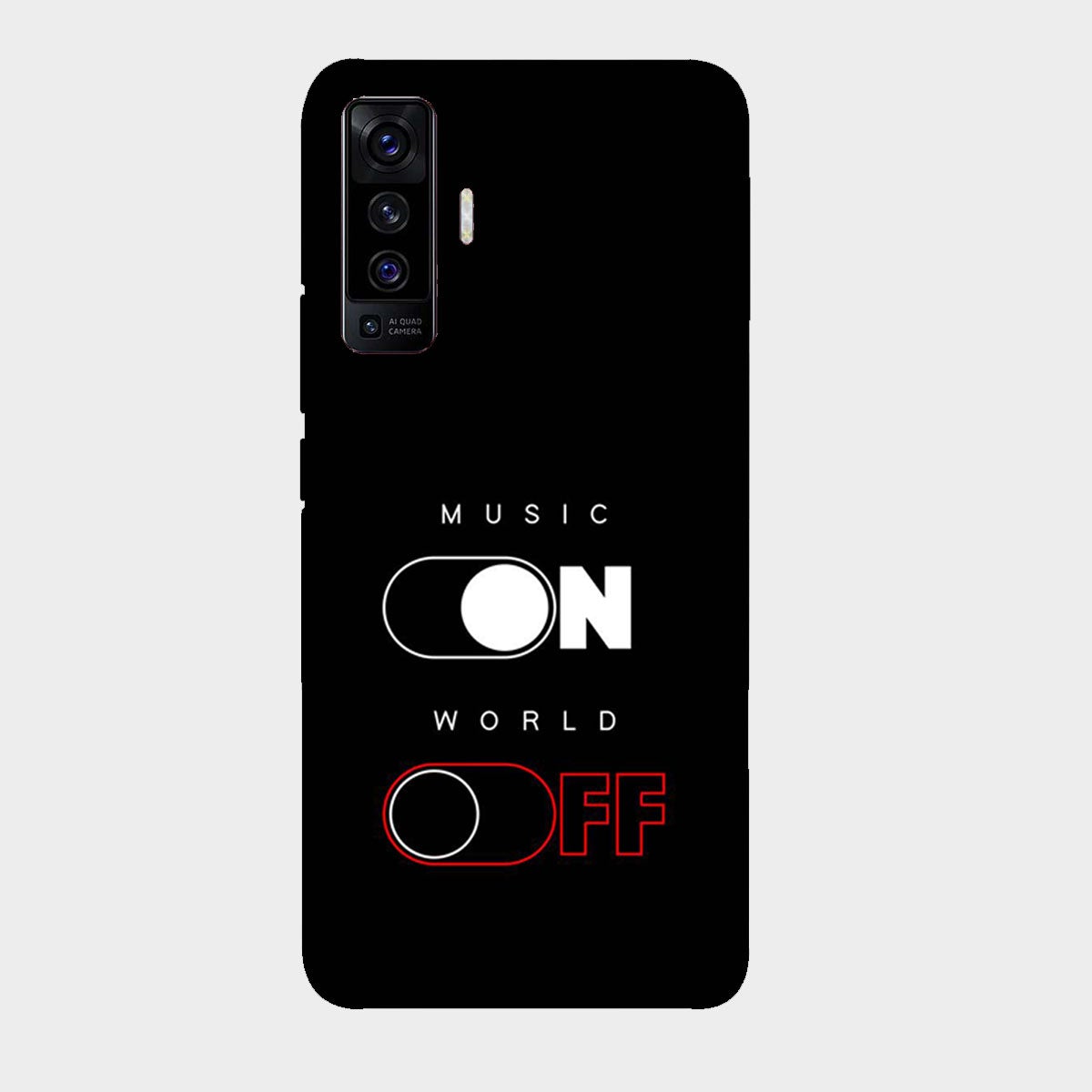 Music On World Off - Mobile Phone Cover - Hard Case - Vivo