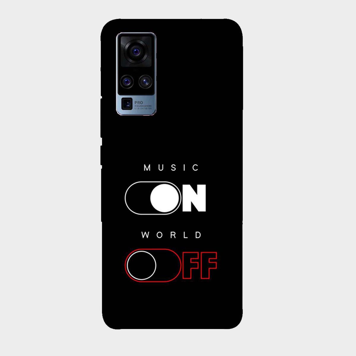 Music On World Off - Mobile Phone Cover - Hard Case - Vivo