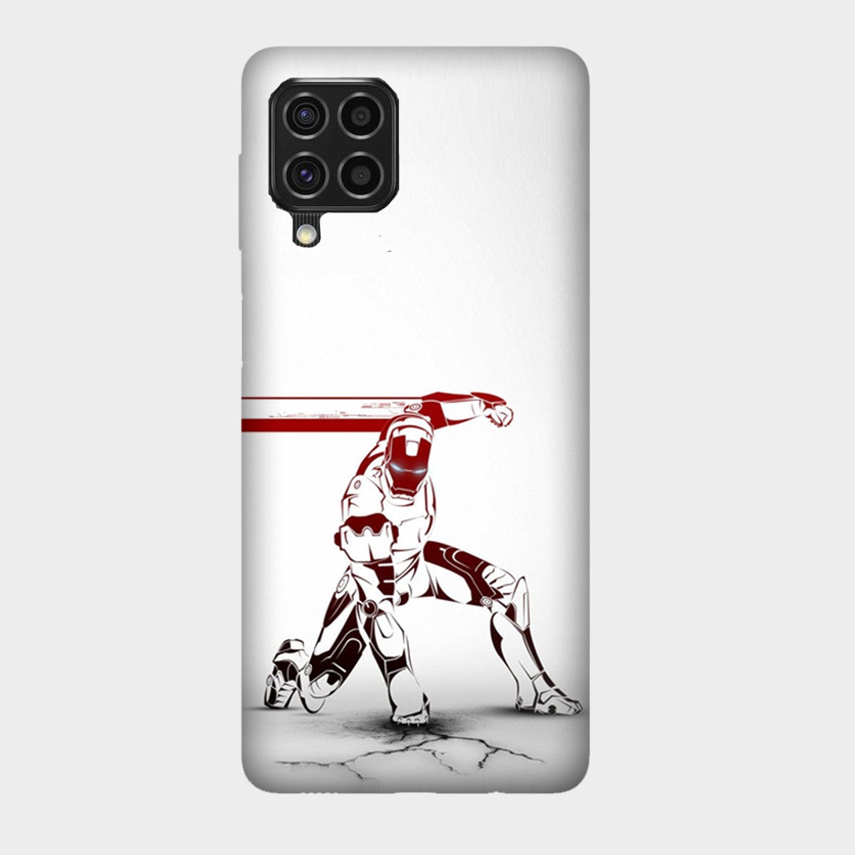 Iron Man - Red & White - Punch - Mobile Phone Cover - Hard Case - Samsung - Samsung