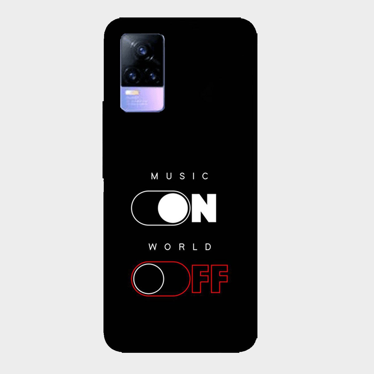 Music On World Off - Mobile Phone Cover - Hard Case - Vivo