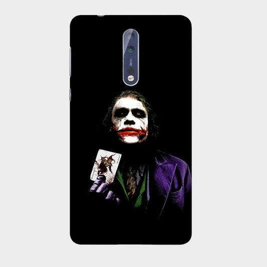 The Joker with Card - Mobile Phone Cover - Hard Case