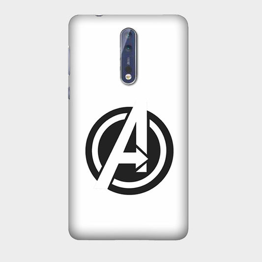 Avenger White Logo - Mobile Phone Cover - Hard Case