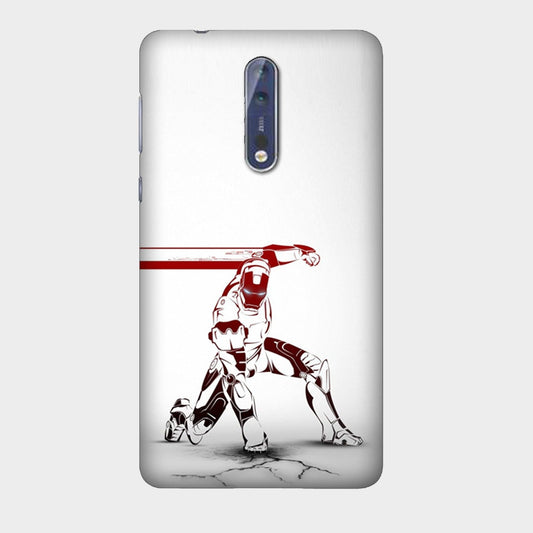 Iron Man - Red & White - Punch - Mobile Phone Cover - Hard Case