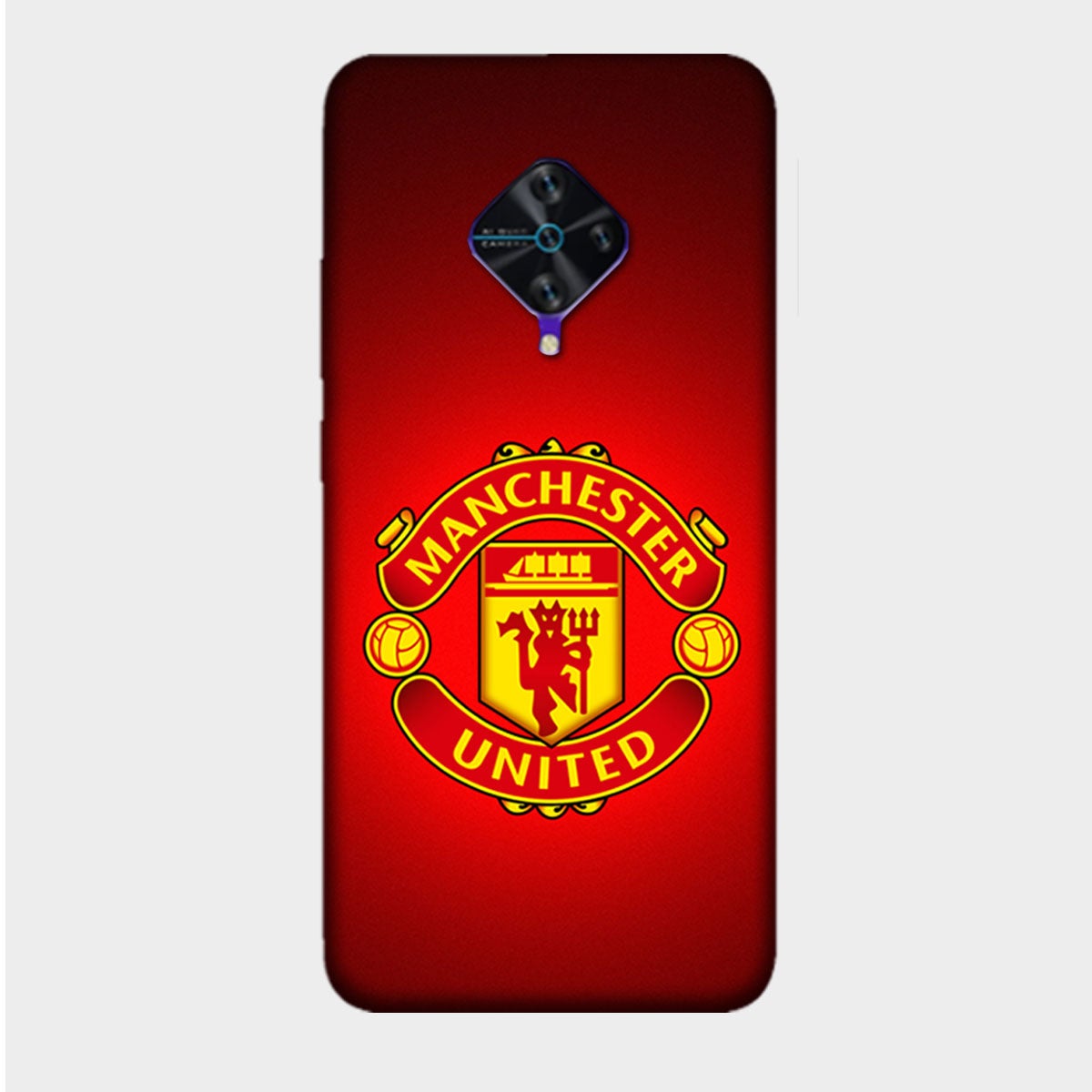 Manchester United Red - Mobile Phone Cover - Hard Case - Vivo