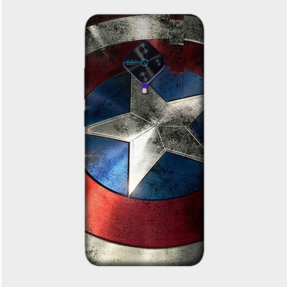 Captain America Shield - Mobile Phone Cover - Hard Case 1 - Vivo