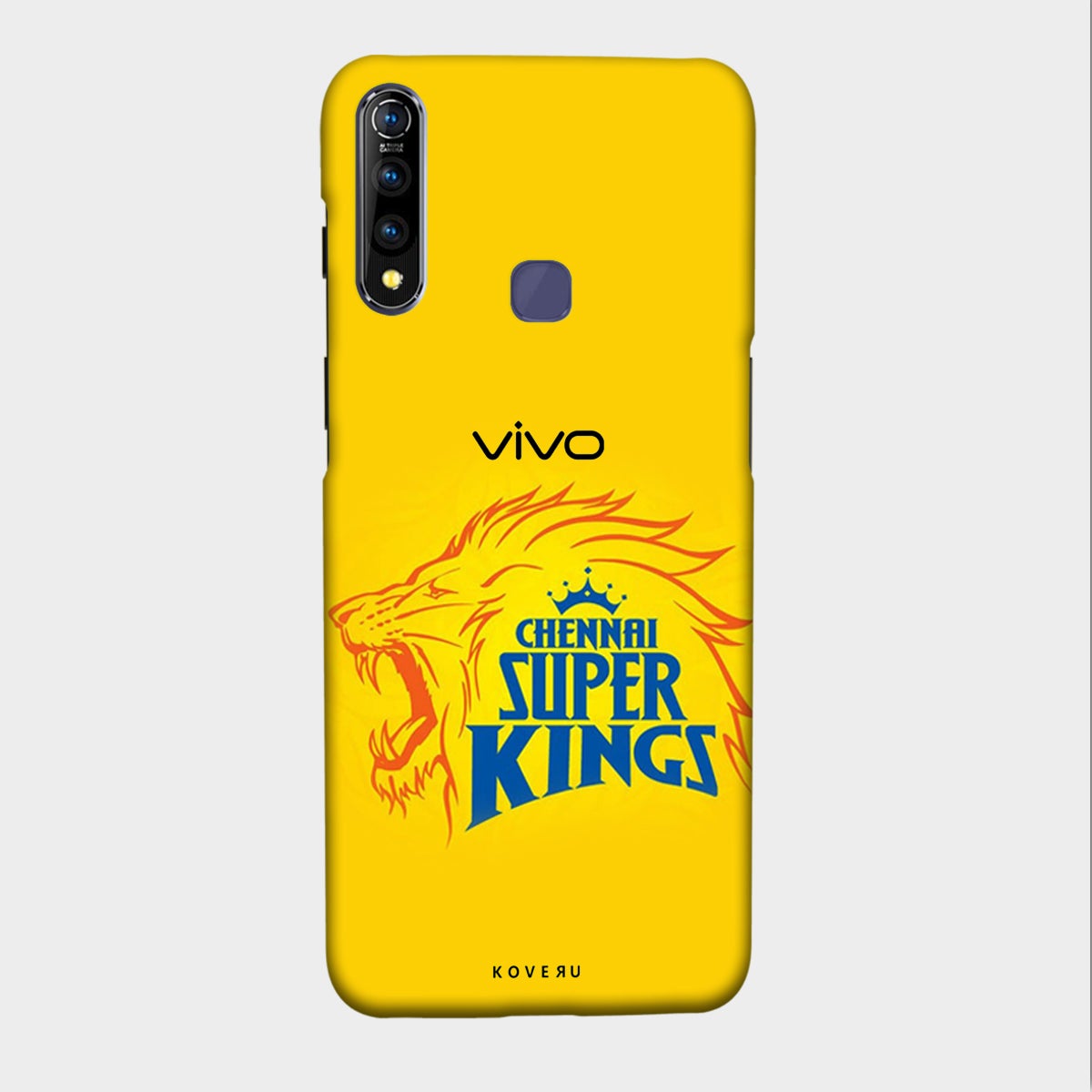 Chennai Super Kings - Yellow - Mobile Phone Cover - Hard Case - Vivo