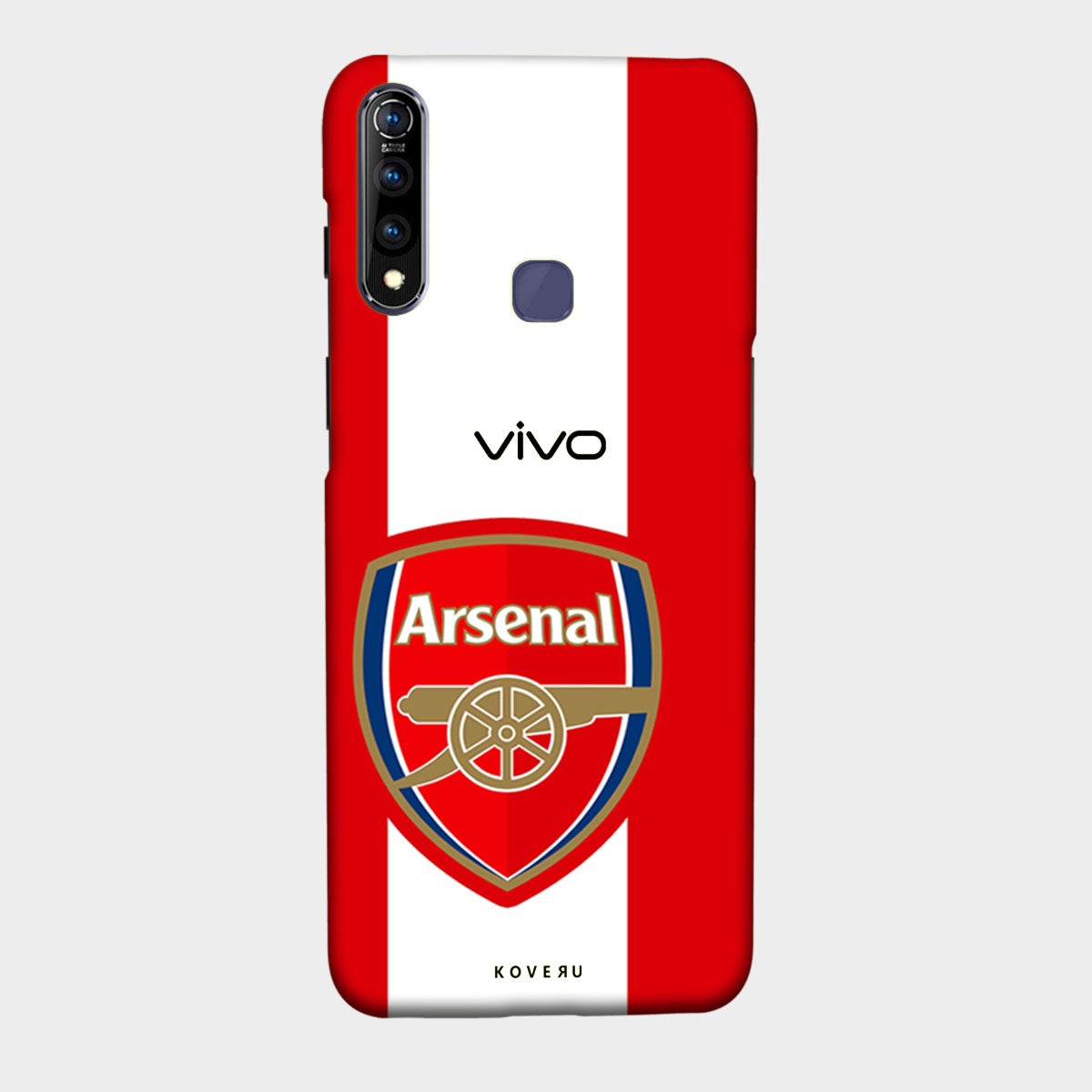 Arsenal FC - Red & White - Mobile Phone Cover - Hard Case - Vivo