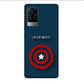 Captain America - Blue - Mobile Phone Cover - Hard Case - Vivo