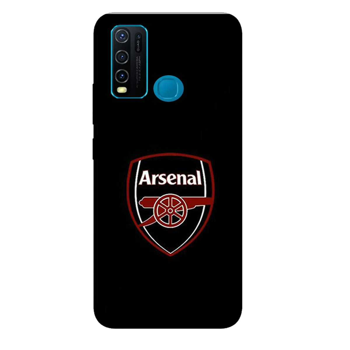 Arsenal - Black - Mobile Phone Cover - Hard Case - Vivo