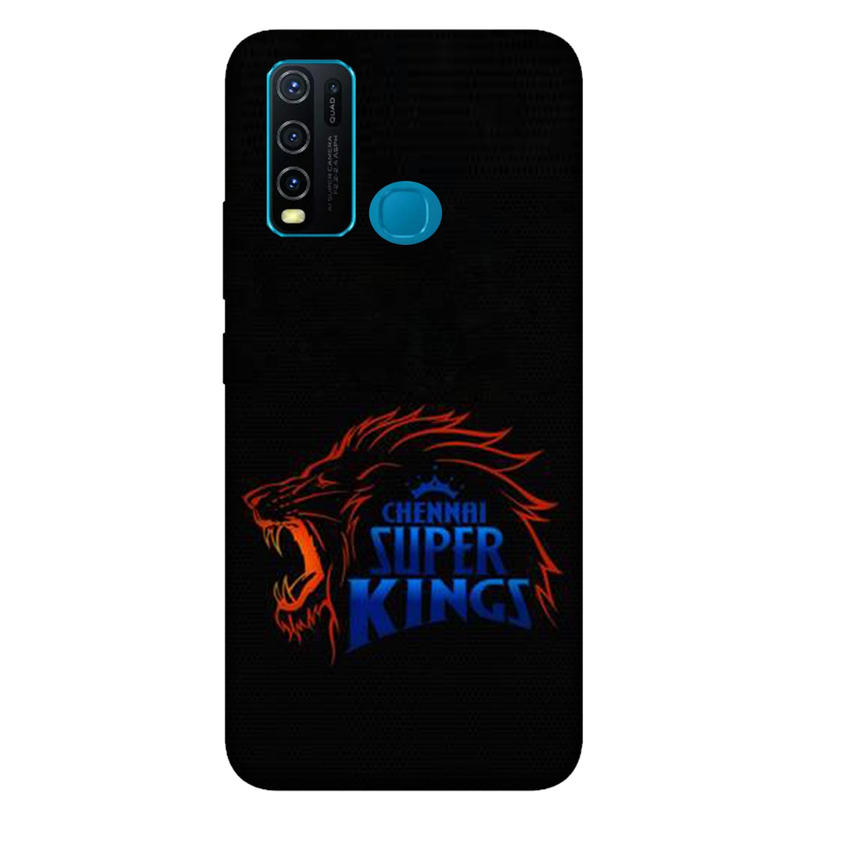 Chennai Super Kings - Black - Mobile Phone Cover - Hard Case - Vivo