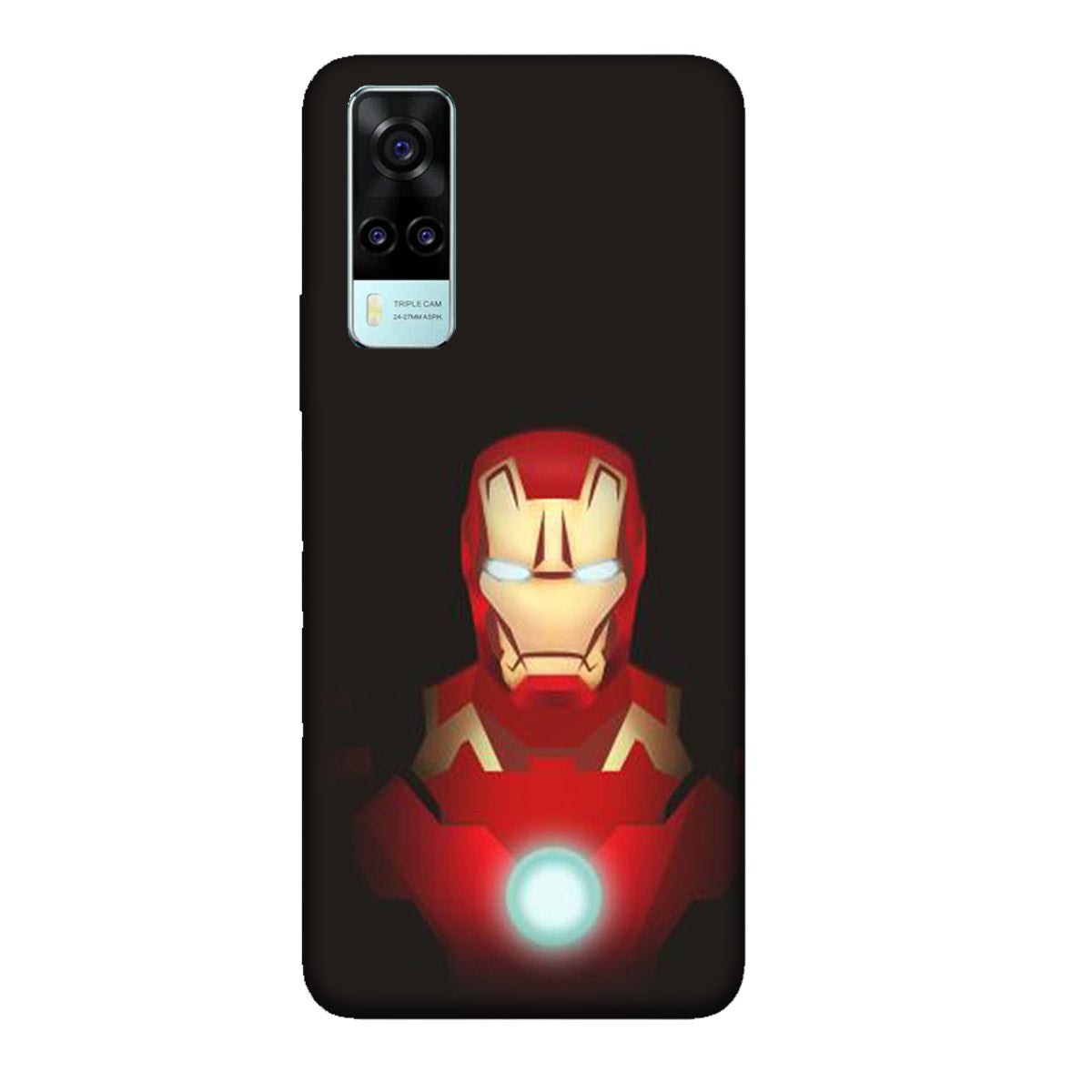 Iron Man - Black - Mobile Phone Cover - Hard Case - Vivo