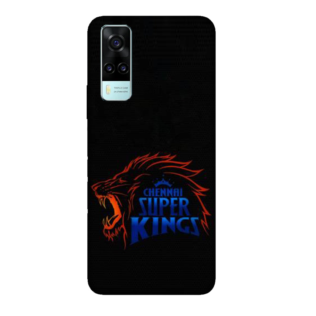 Chennai Super Kings - Black - Mobile Phone Cover - Hard Case - Vivo