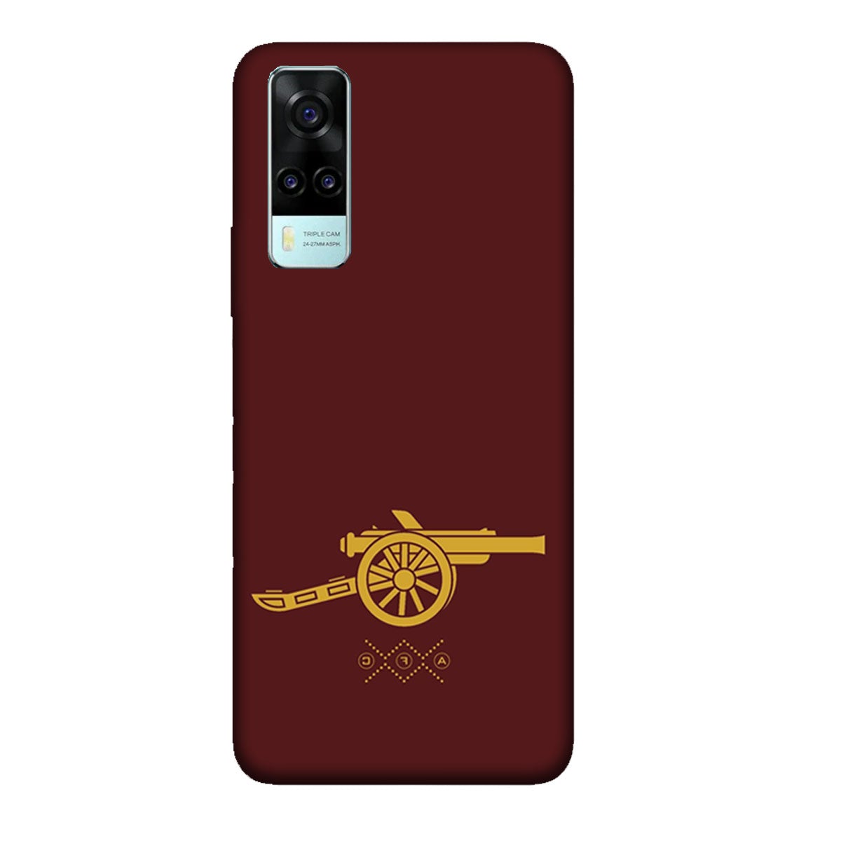 Arsenal - Gunner- Maroon - Mobile Phone Cover - Hard Case - Vivo