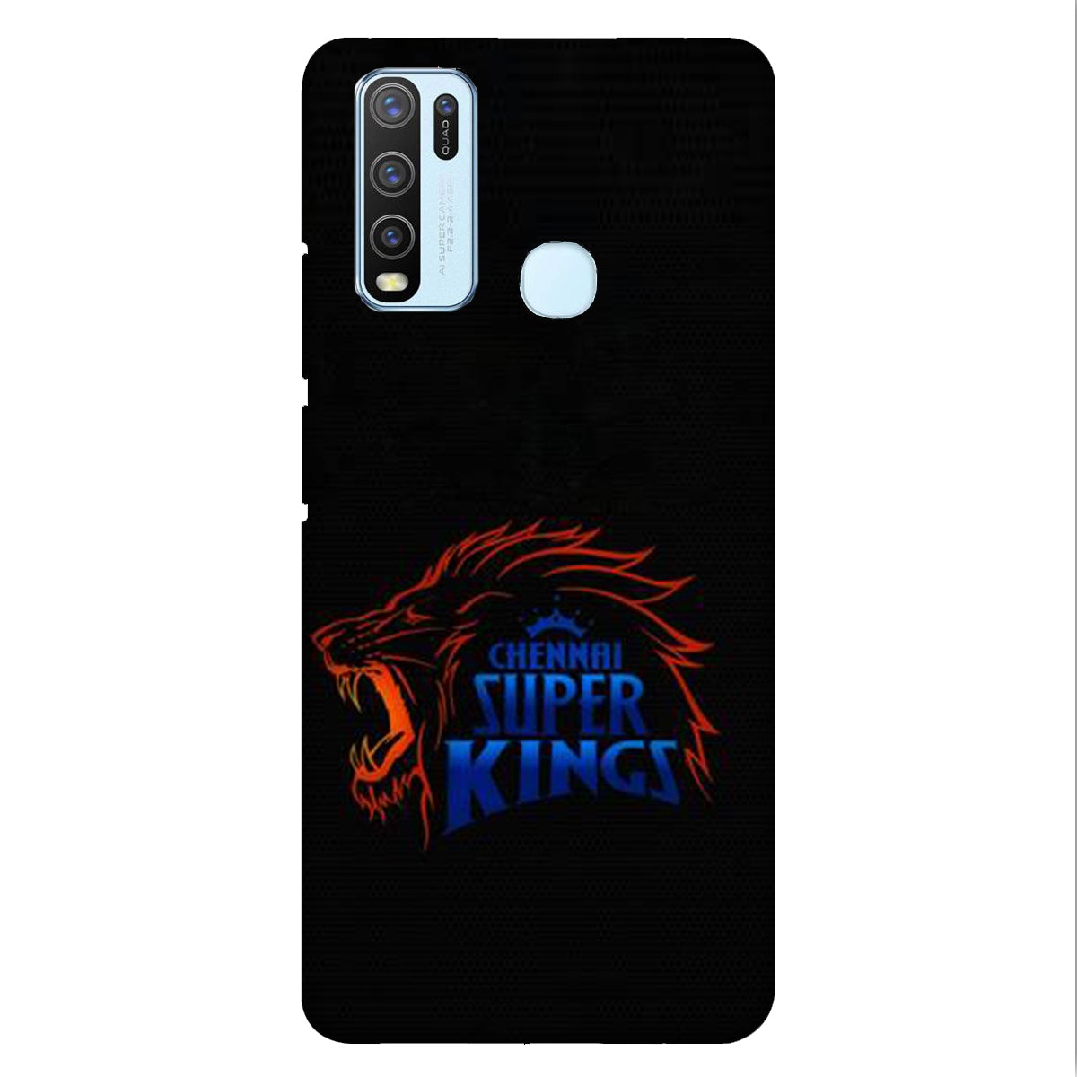 Chennai Super Kings - Black - Mobile Phone Cover - Hard Case - Vivo