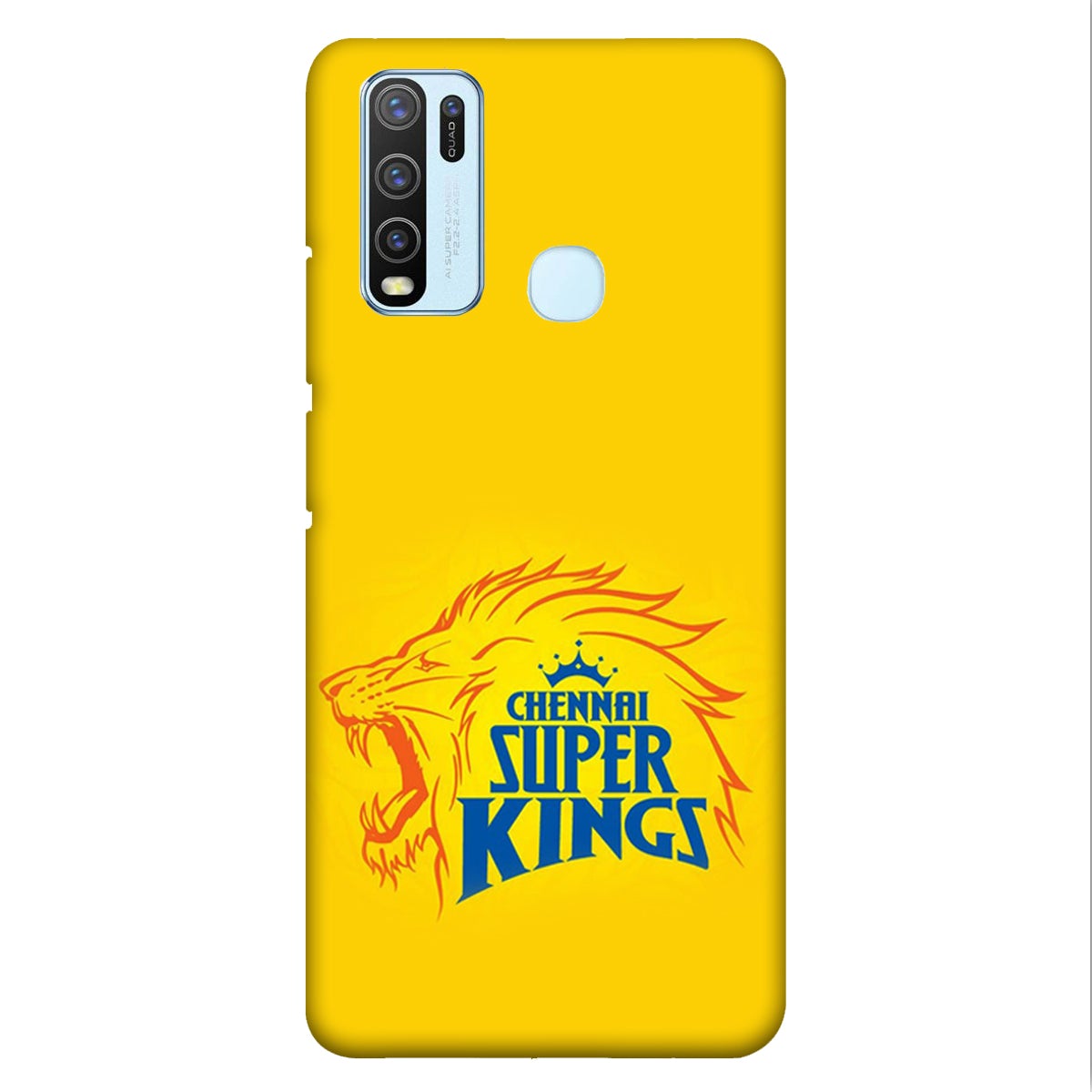 Chennai Super Kings - Yellow - Mobile Phone Cover - Hard Case - Vivo