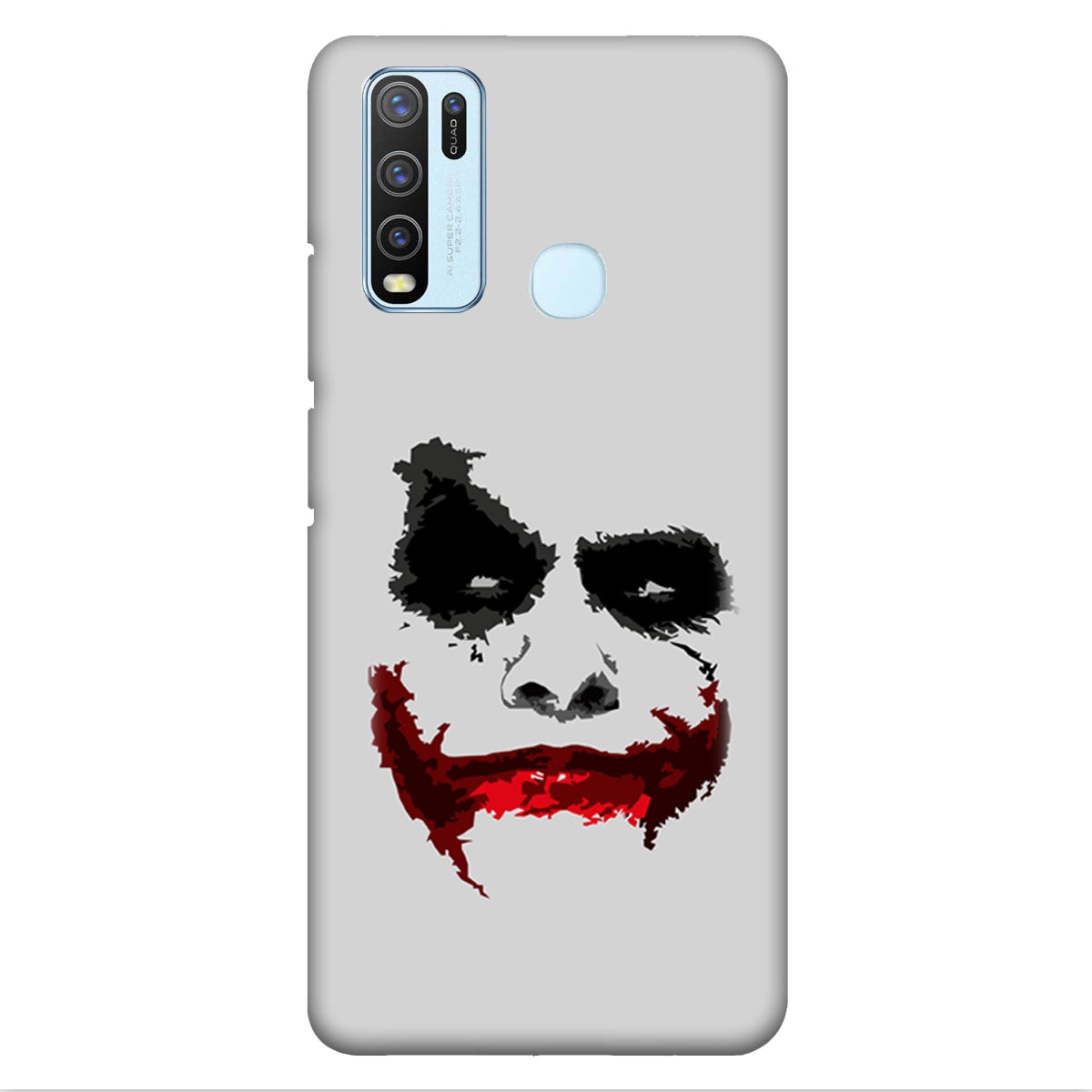 The Joker Face - White - Mobile Phone Cover - Hard Case - Vivo