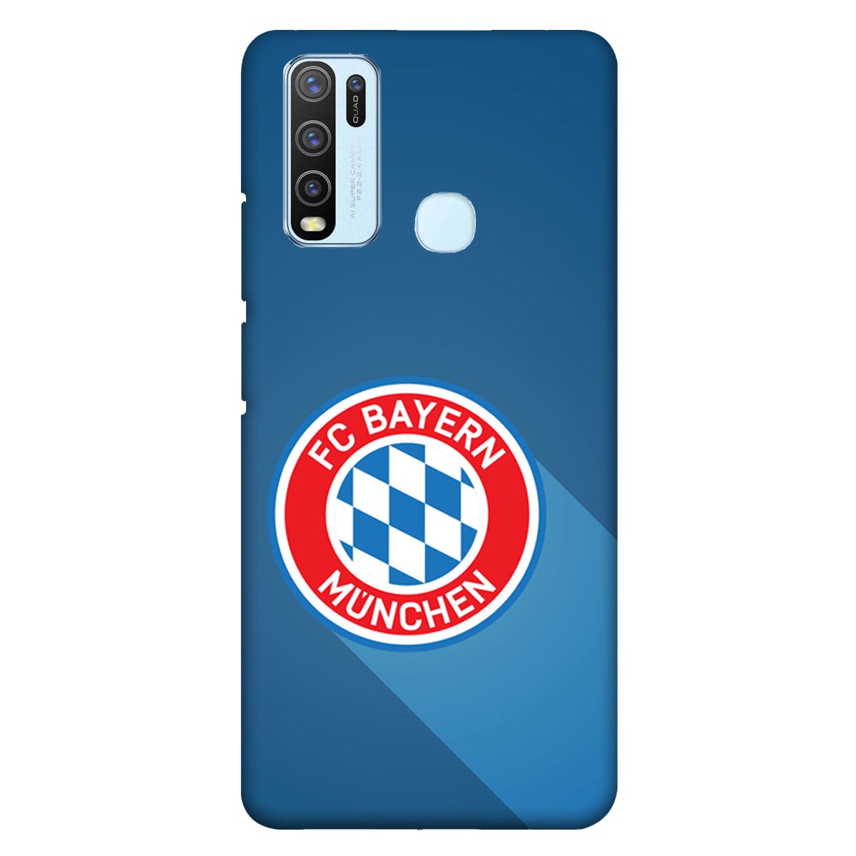 FC Bayern Munich - Blue - Mobile Phone Cover - Hard Case - Vivo