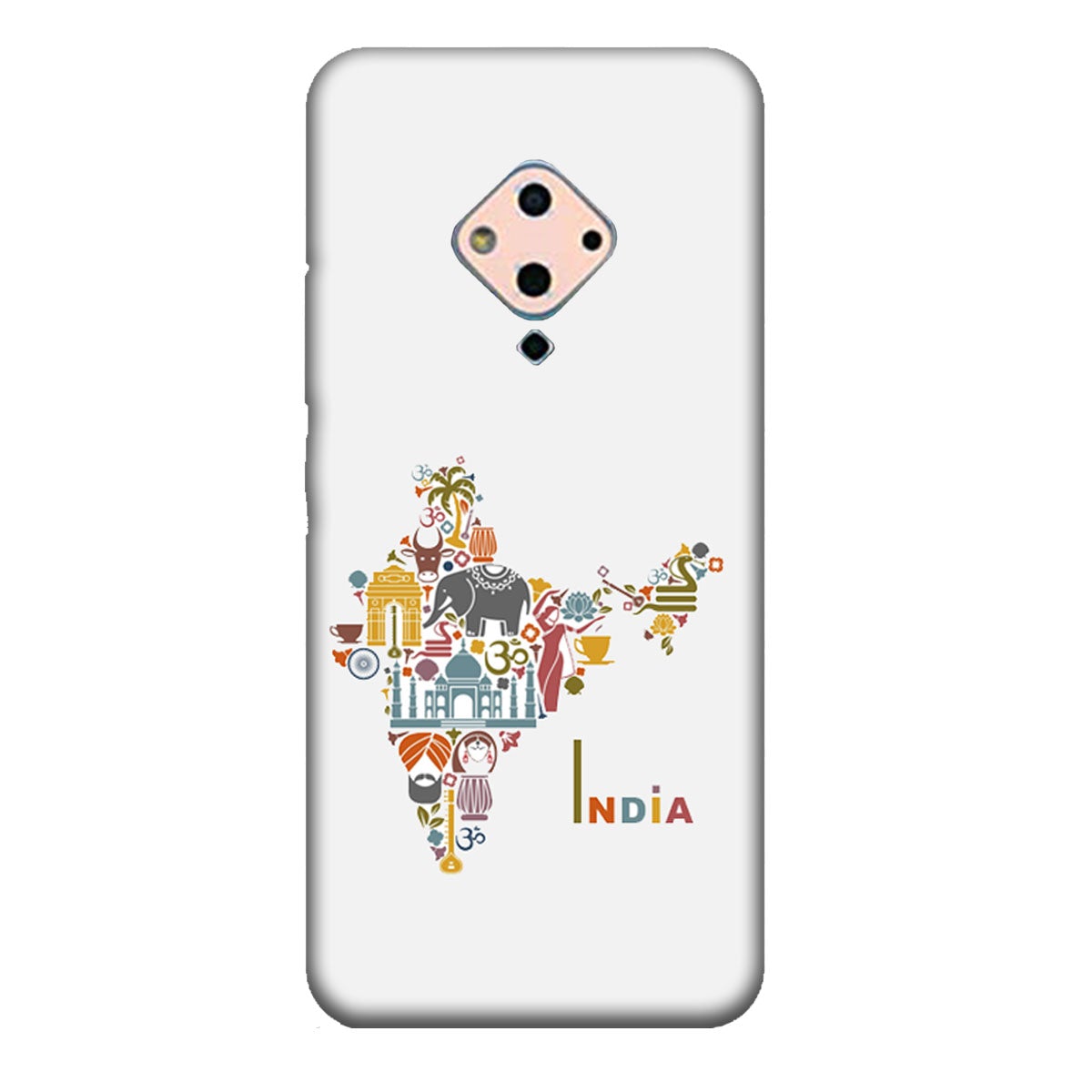 Incredible India - Mobile Phone Cover - Hard Case - Vivo