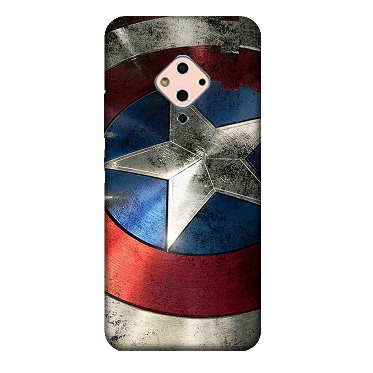 Captain America Shield - Mobile Phone Cover - Hard Case 1 - Vivo