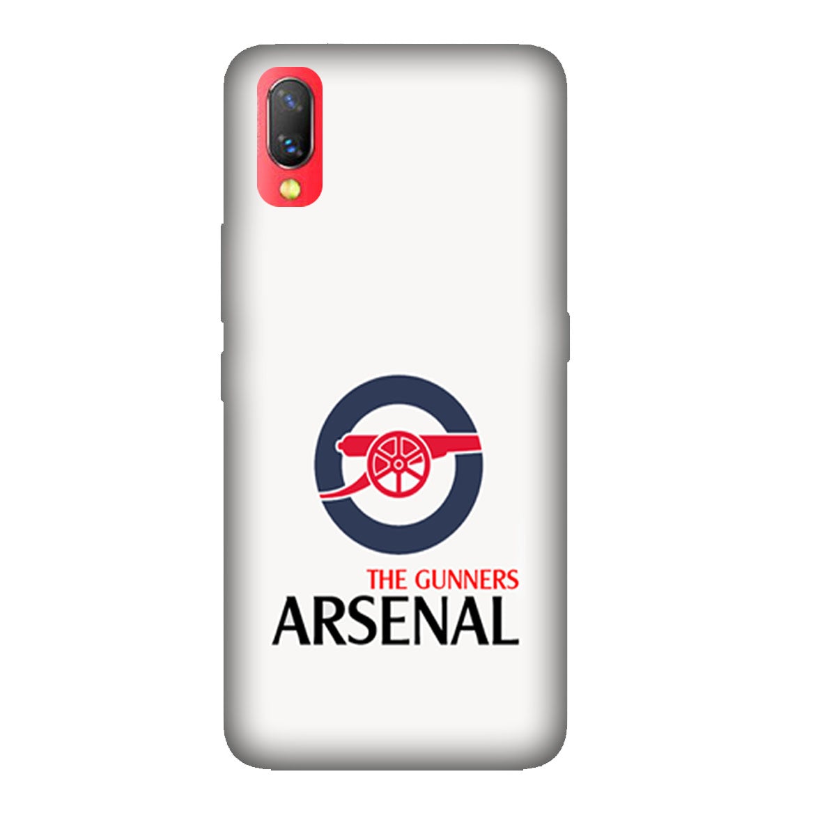 The Gunners - Arsenal FC - White - Mobile Phone Cover - Hard Case - Vivo